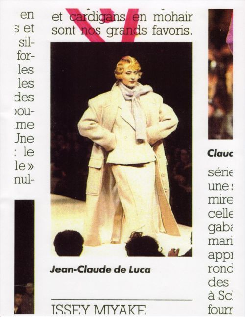 jeanclaude deluca a fashion show in paris